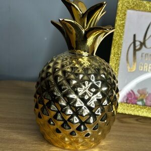 Gold Pineapple Decor